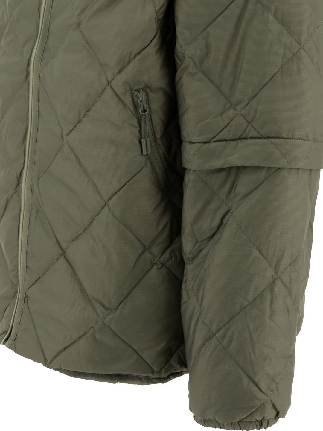 Light Down Detachable Sleeves Jacket Jackets Green