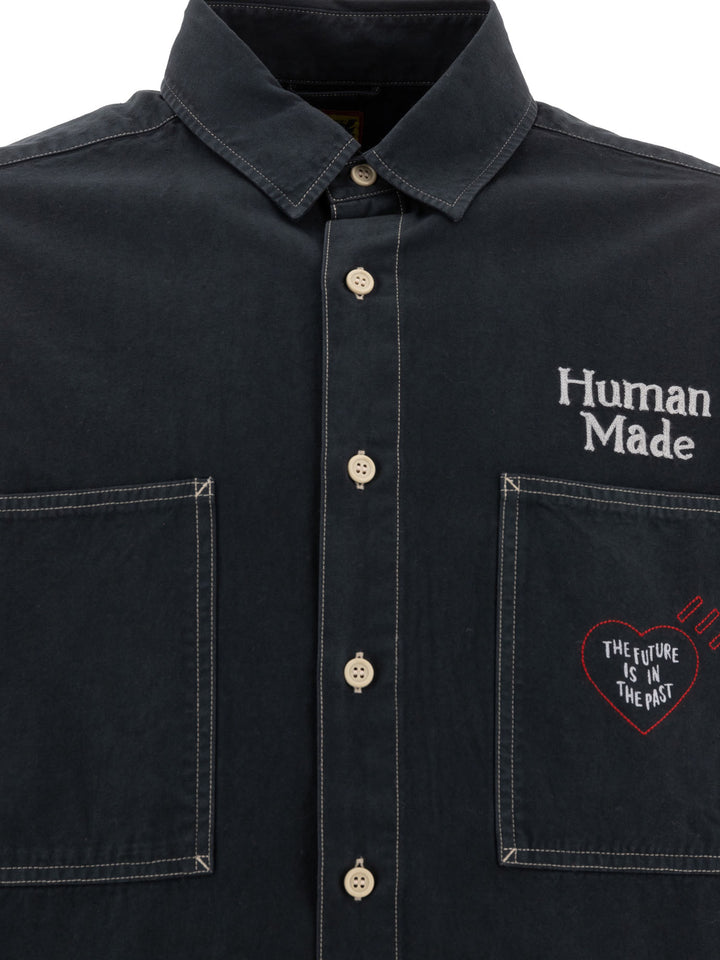 Stitch Work Shirts Black