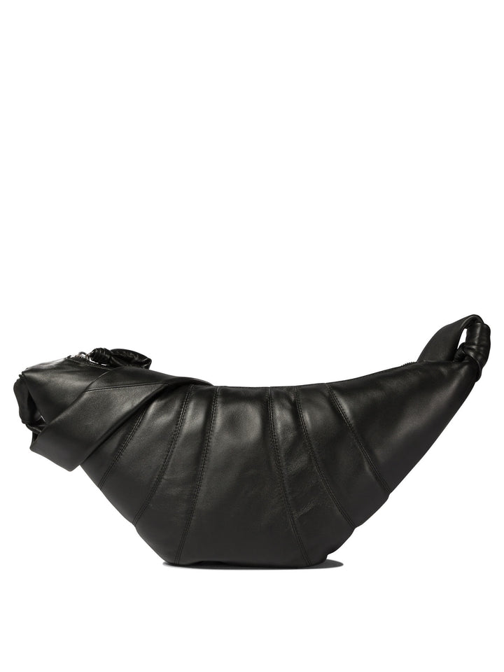 Medium Croissant Shoulder Bags Black