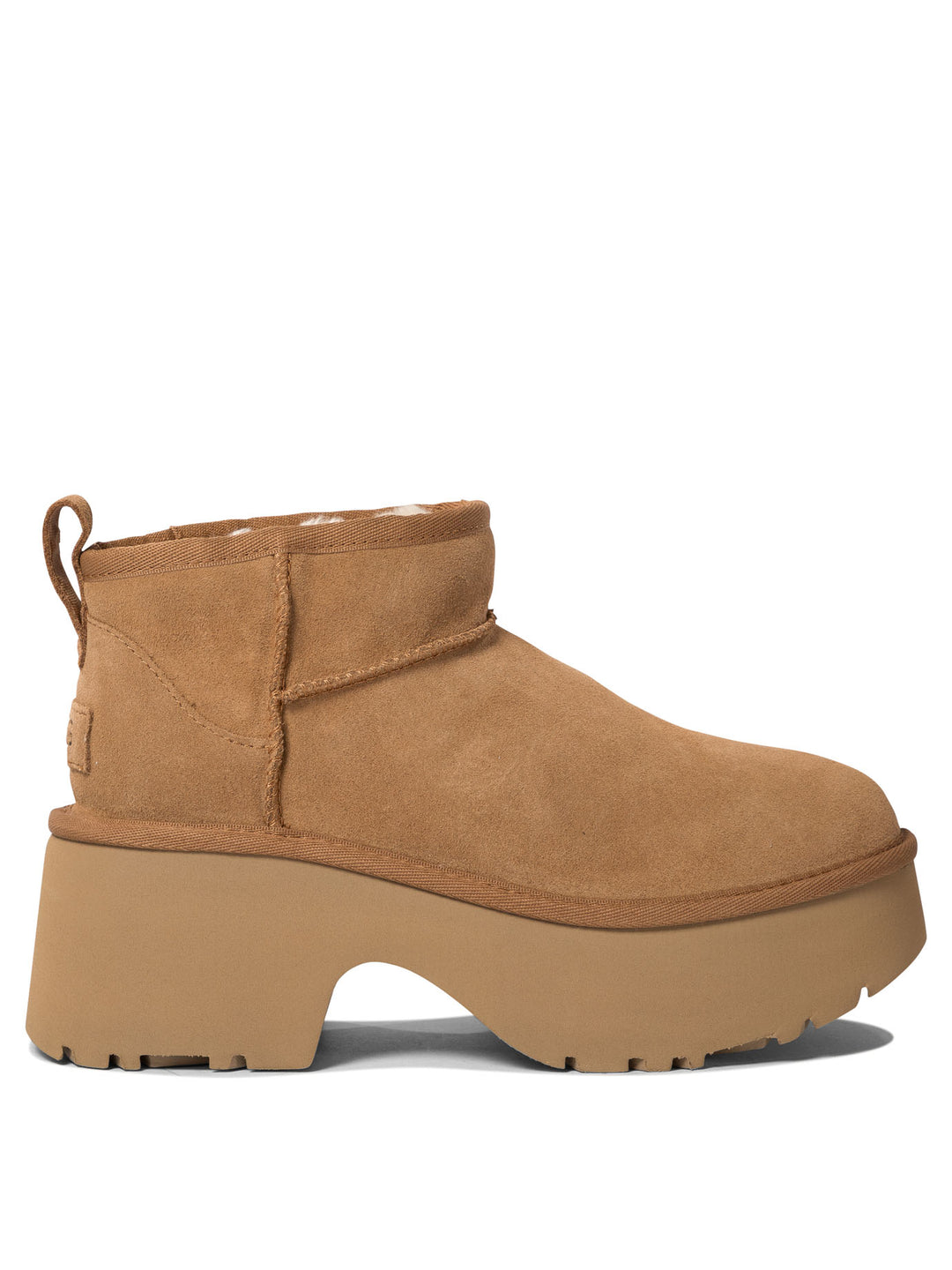 Classic Ultra Mini New Heights Ankle Boots Beige