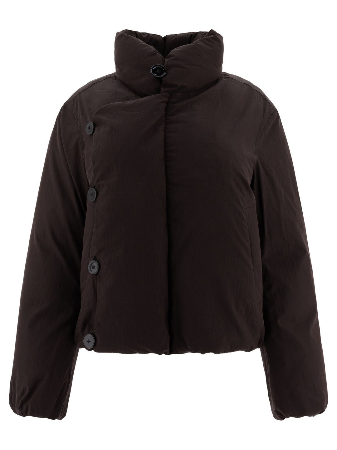 Short Puffer Jacket Jackets Brown