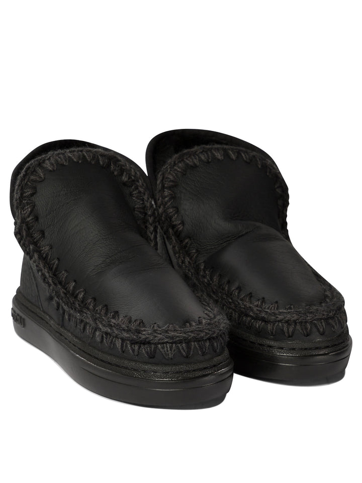 Eskimo Bold Ankle Boots Black