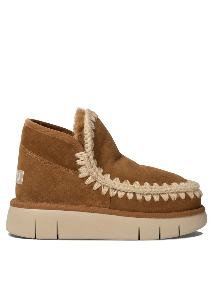 Eskimo Bounce Ankle Boots Brown