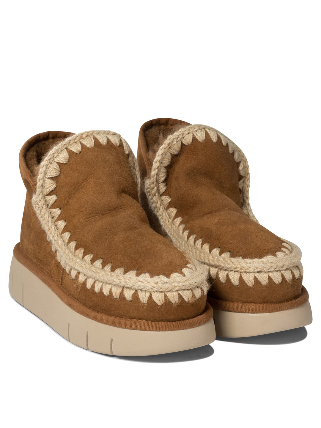 Eskimo Bounce Ankle Boots Brown