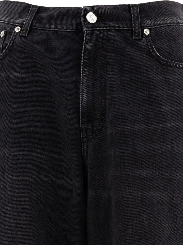 Wide Cut Jeans Black