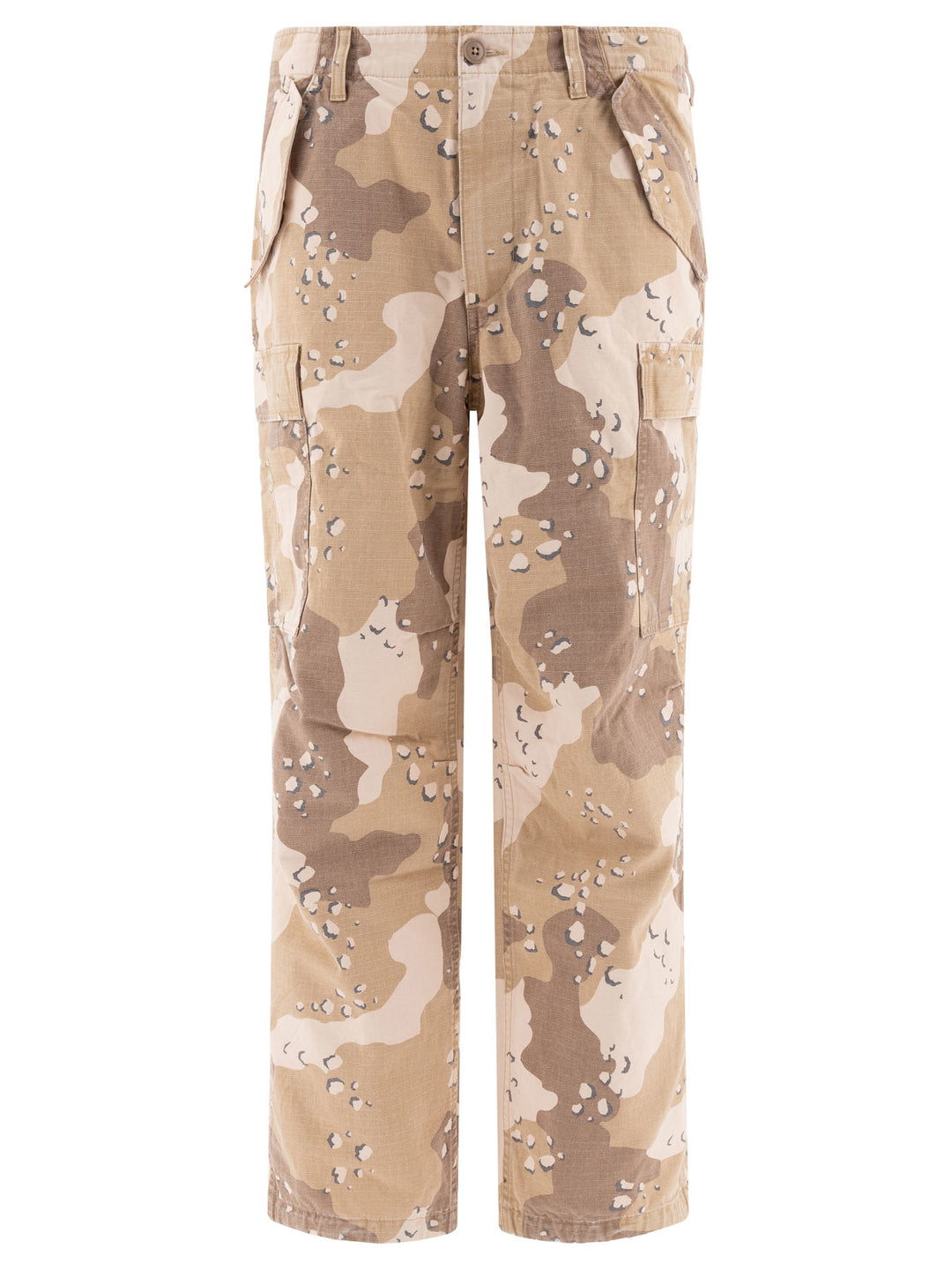 Military Cargo Trousers Beige