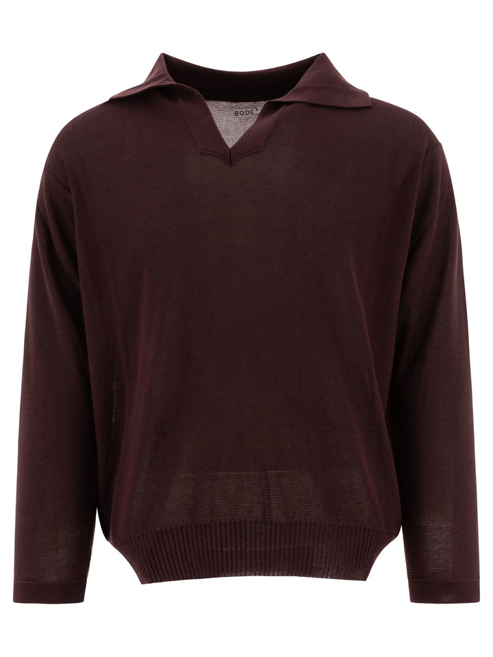 Boxy Polo Shirts Bordeaux