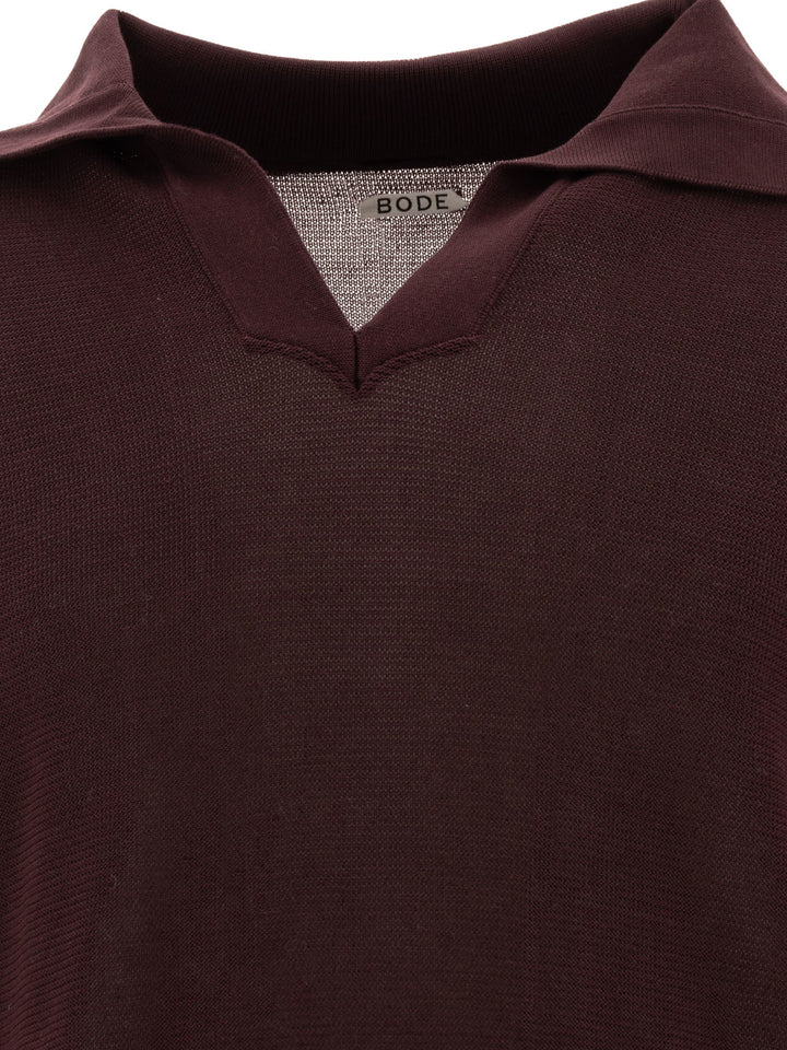 Boxy Polo Shirts Bordeaux