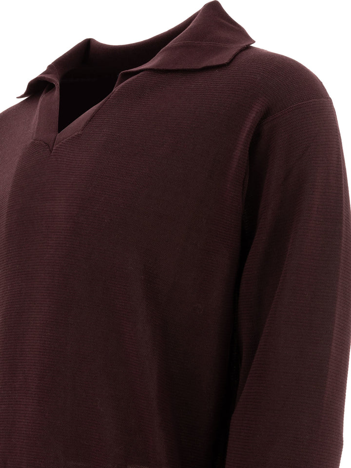 Boxy Polo Shirts Bordeaux