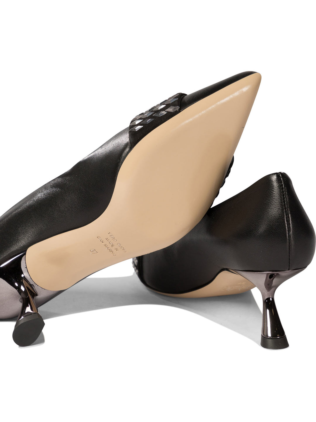 Peak Heeled Shoes Black