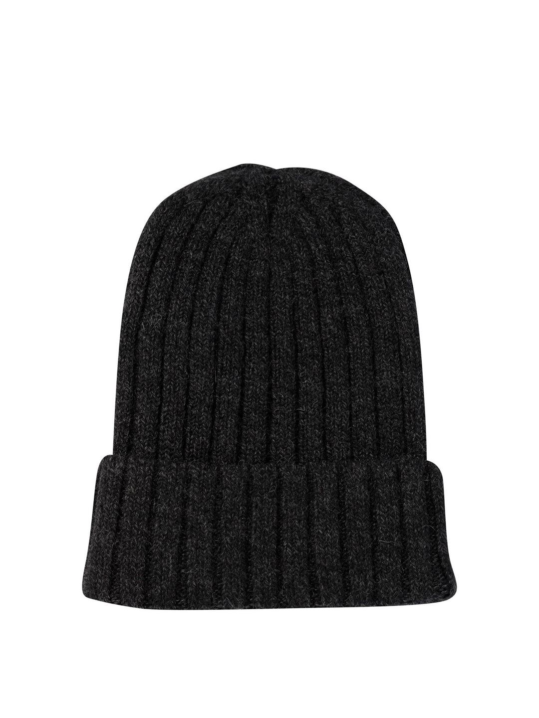 Knitted Beanie With Embroidered Logo Hats Black