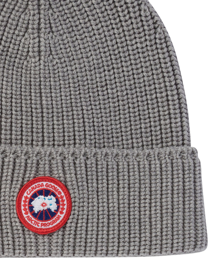 Ribbed Beanie Hats Grey