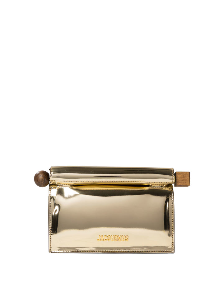 La Petite Pochette Rond Carré Clutches Gold