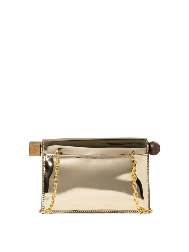 La Petite Pochette Rond Carré Clutches Gold