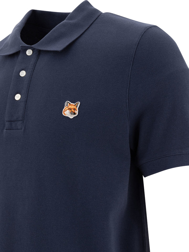 Fox Head Polo Shirts Blue