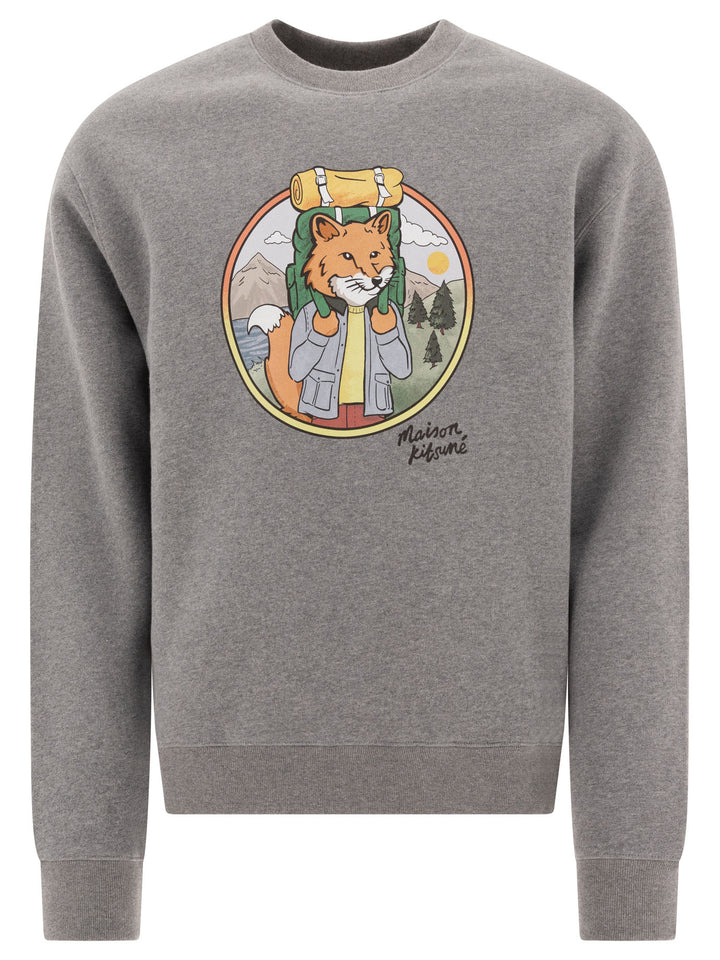 Rambling Fox Sweatshirts Grey