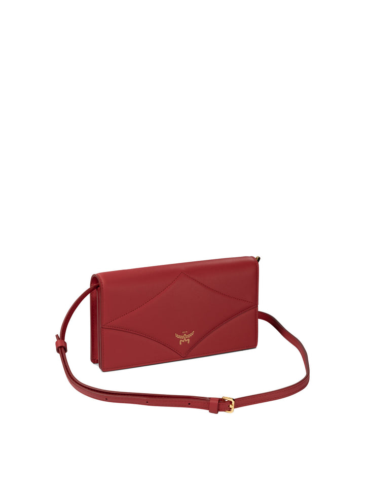 Diamond Chain Crossbody Bags Red