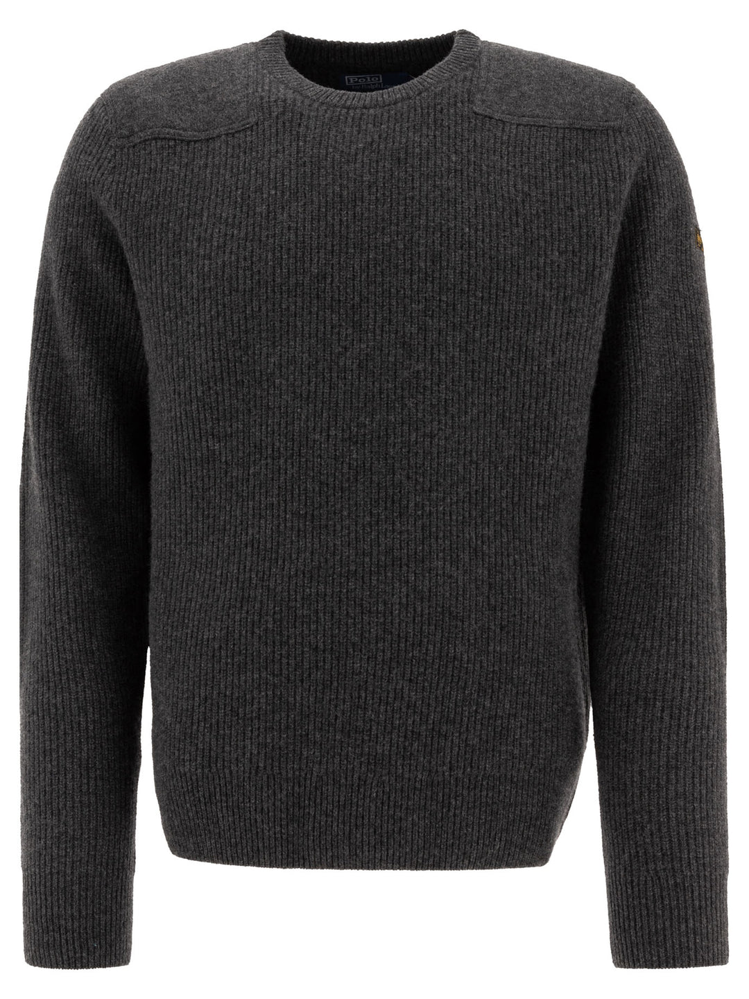 English Rib Wool Sweater Knitwear Grey