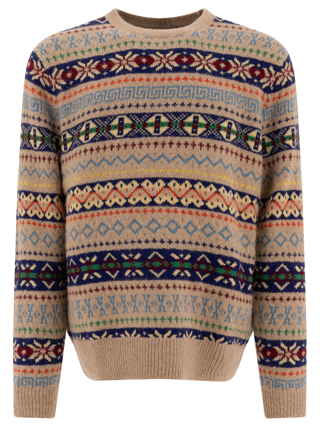 Fair Isle Knitwear Beige