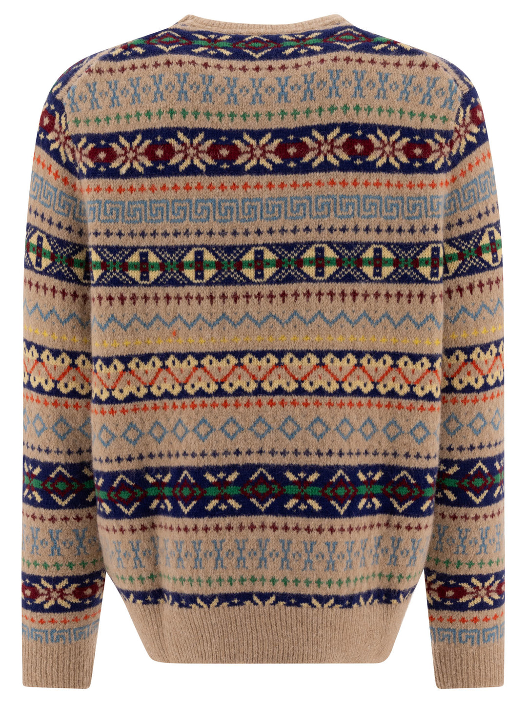 Fair Isle Knitwear Beige