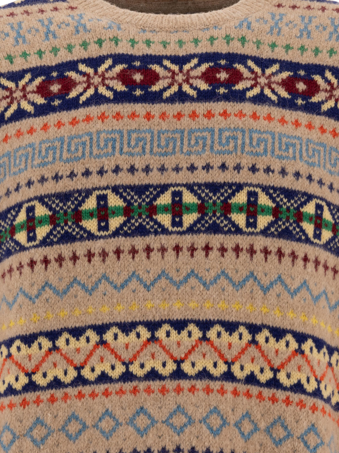 Fair Isle Knitwear Beige