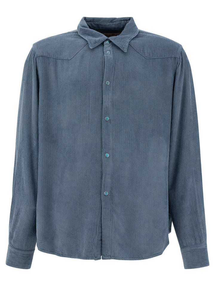 Corduroy Shirt Shirts Blue