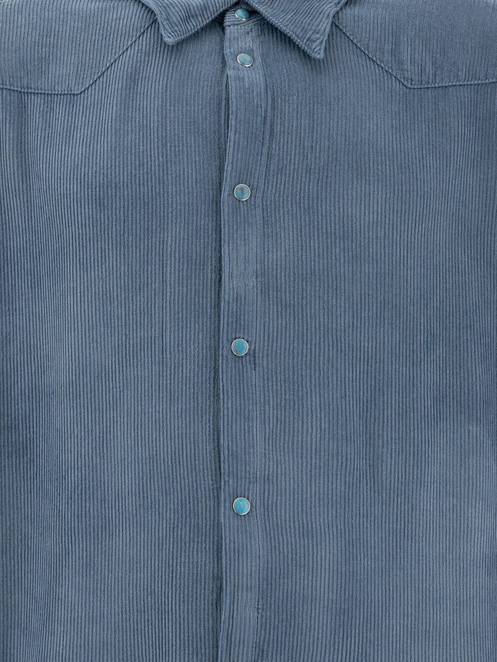 Corduroy Shirt Shirts Blue