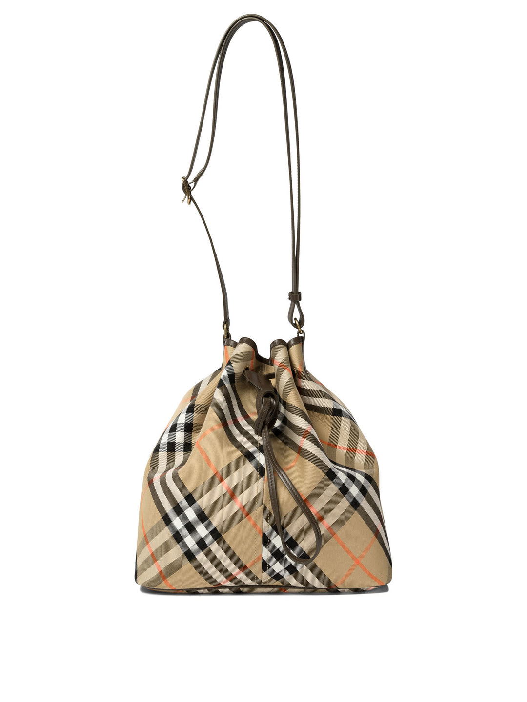 Vintage Check Shoulder Bags Beige