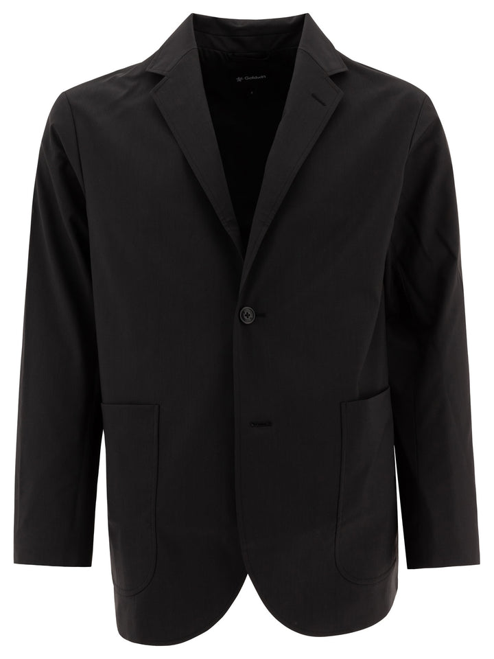 Wool Blend Twill 2b Jackets Black