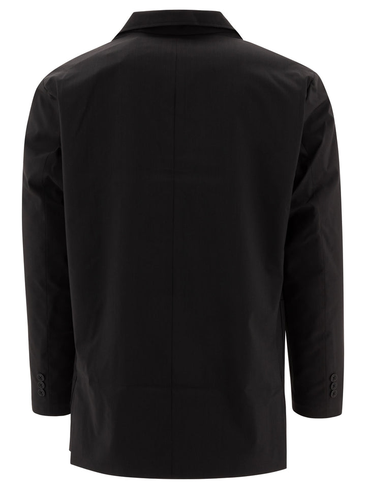 Wool Blend Twill 2b Jackets Black