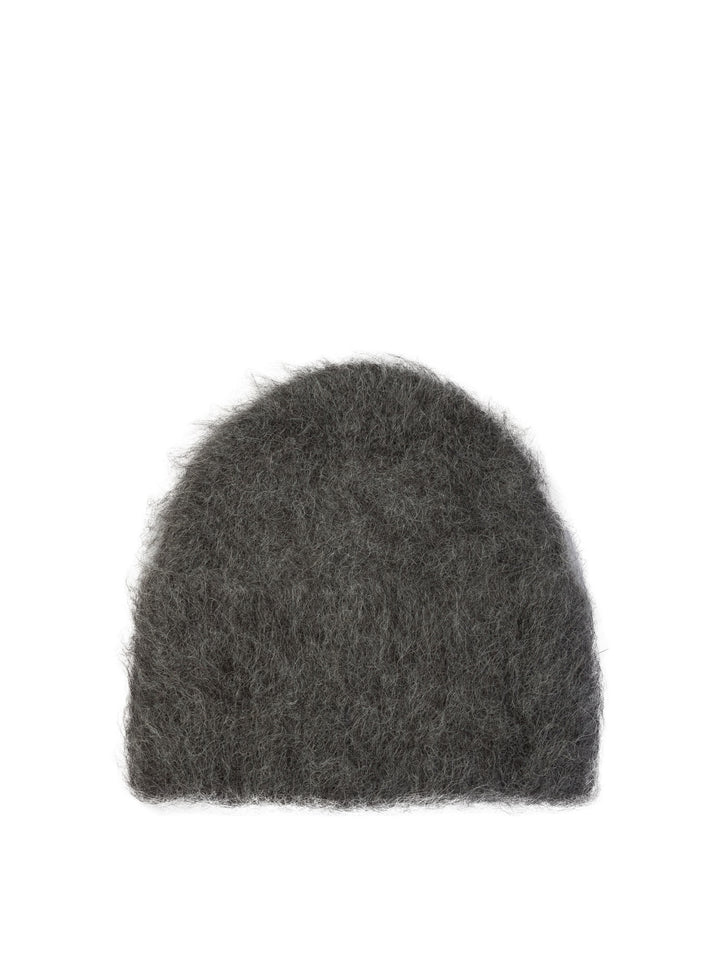 Alpaca Beanie Hats Grey