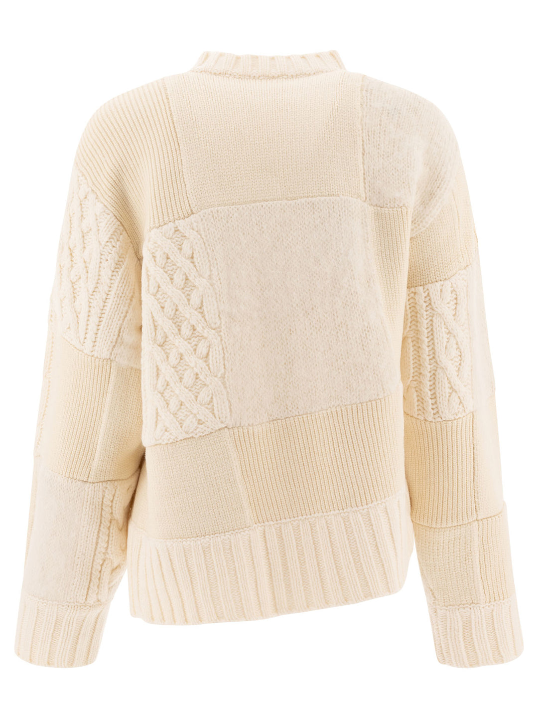 Patchwork Cardigan Knitwear White