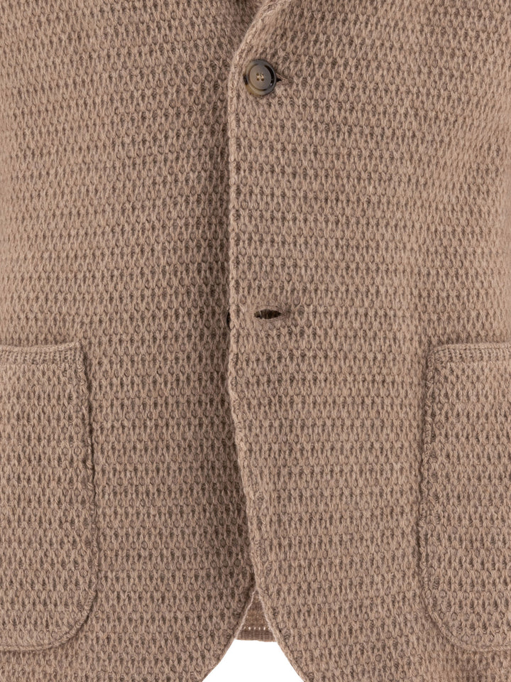 Unlined Cashmere Blazer Jackets Beige