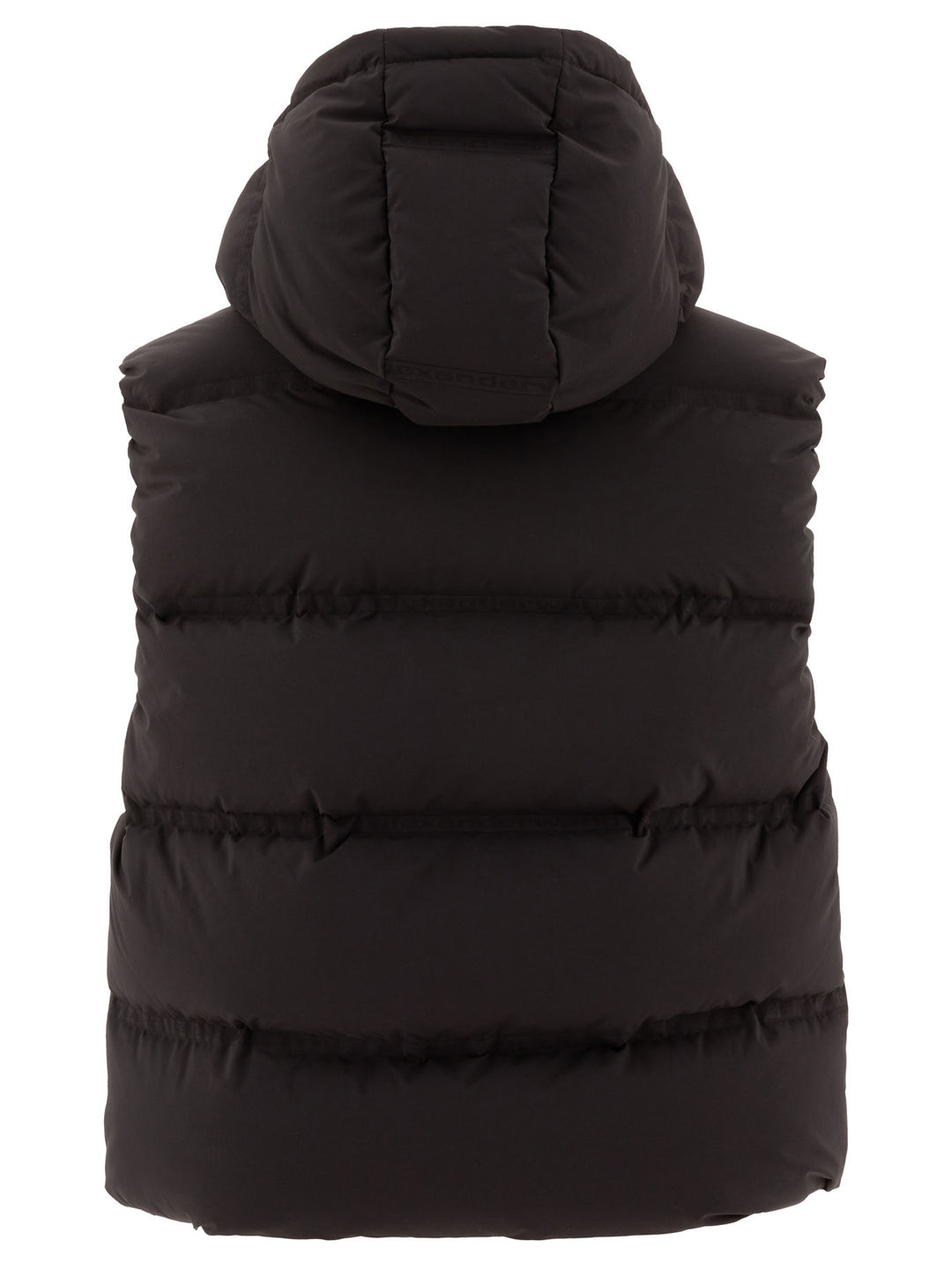 Down Vest With Logo Jackets Black