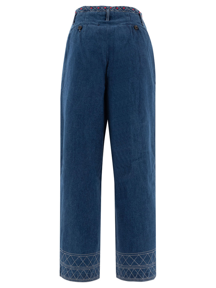 Embroidered Murray Jeans Blue