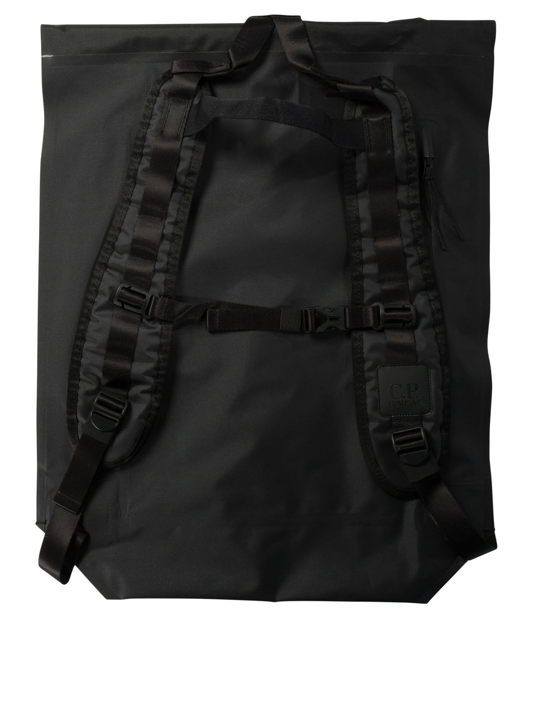 The Metropolis Series Rubber Reps Rolled Backpacks Black