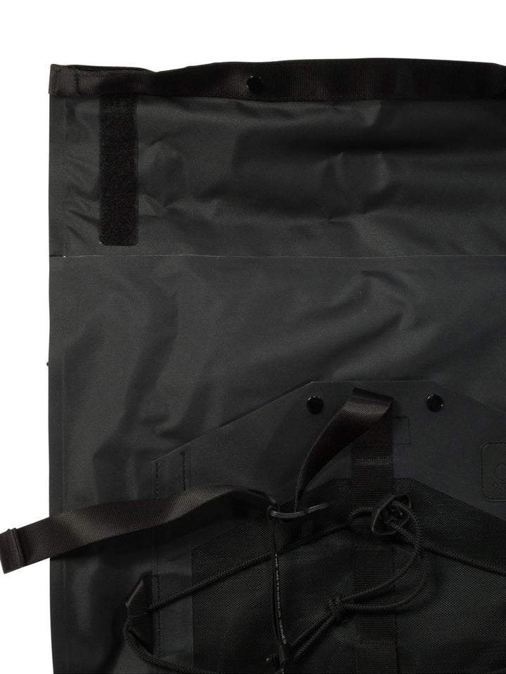 The Metropolis Series Rubber Reps Rolled Backpacks Black