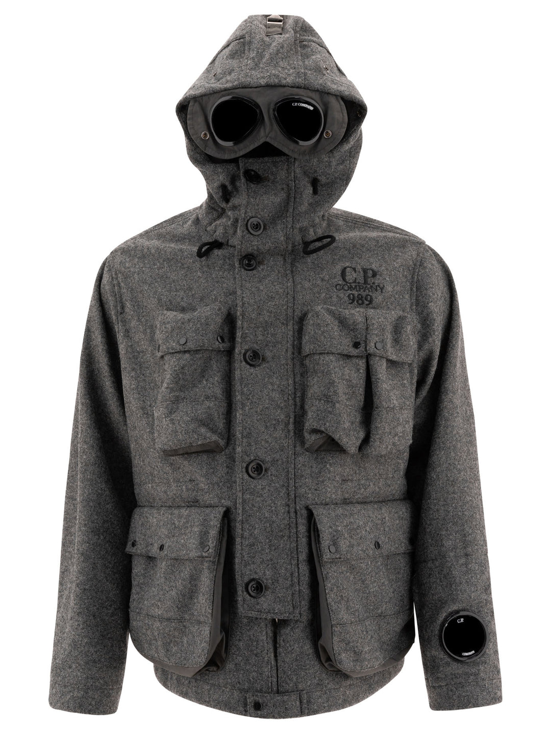 Shetland Twill Hooded Coats Grey