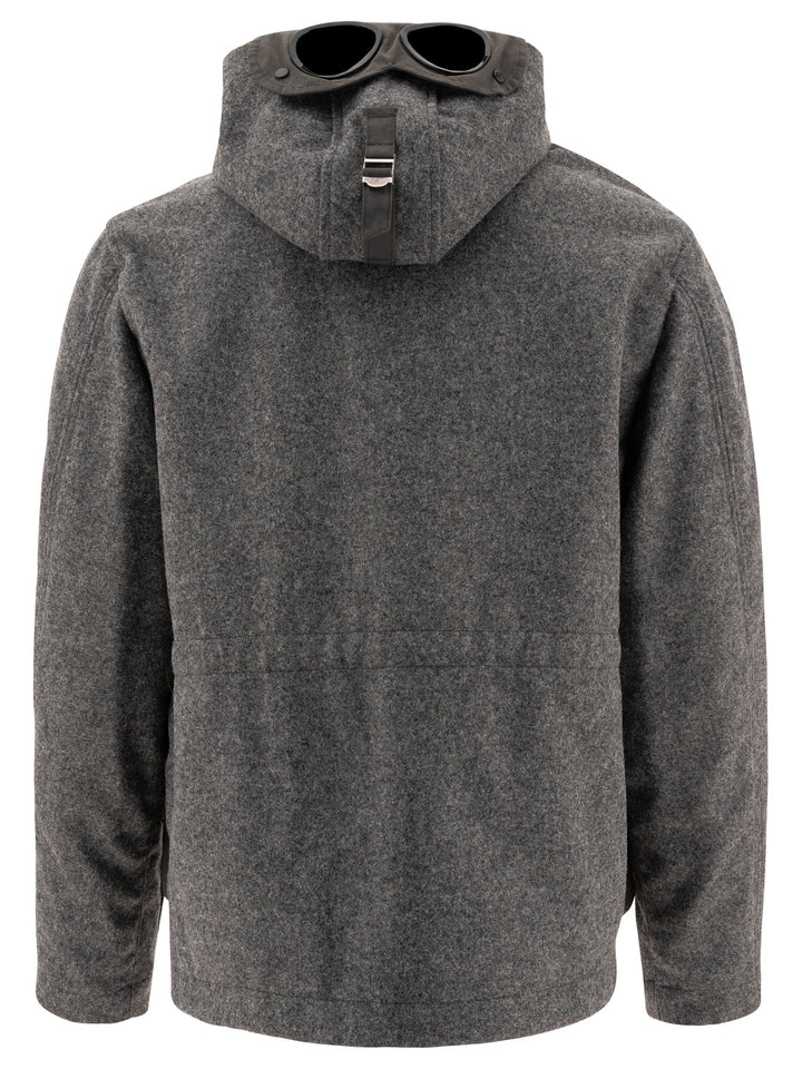 Shetland Twill Hooded Coats Grey