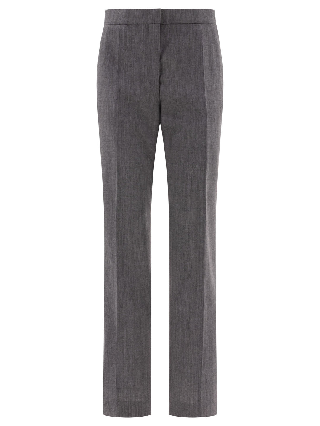 Tailored  With Centre-Back Slit Trousers Grey