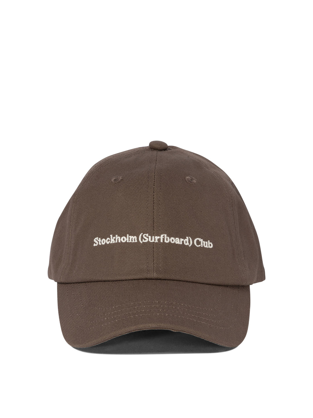 Baseball Cap With Embroidered Logo Hats Brown