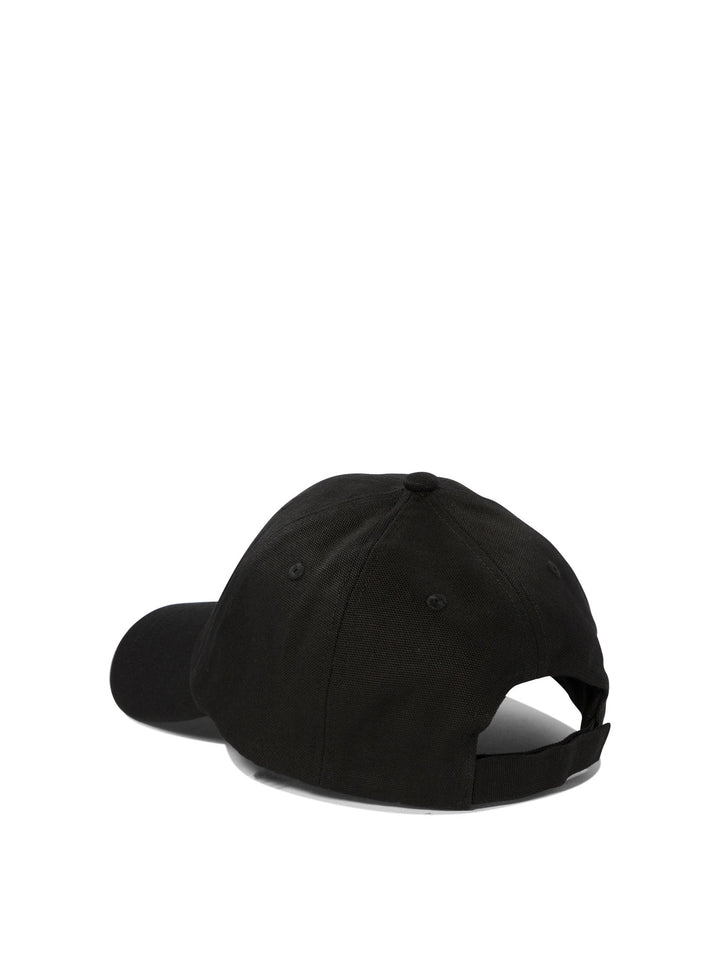 Baseball Cap With Embroidered Logo Hats Black