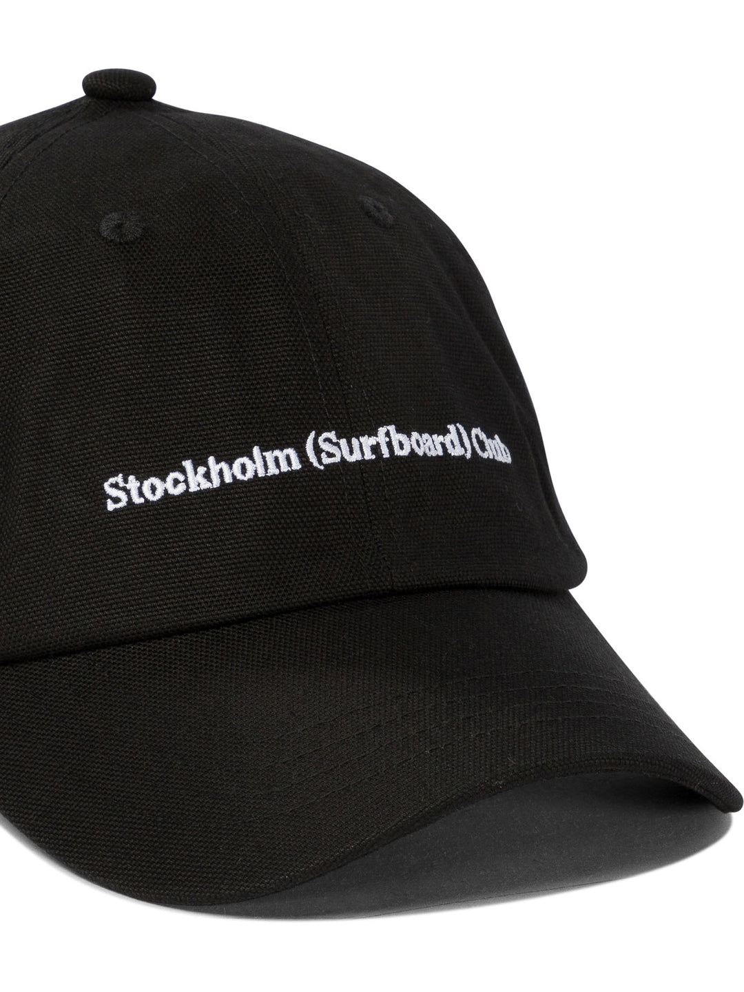 Baseball Cap With Embroidered Logo Hats Black