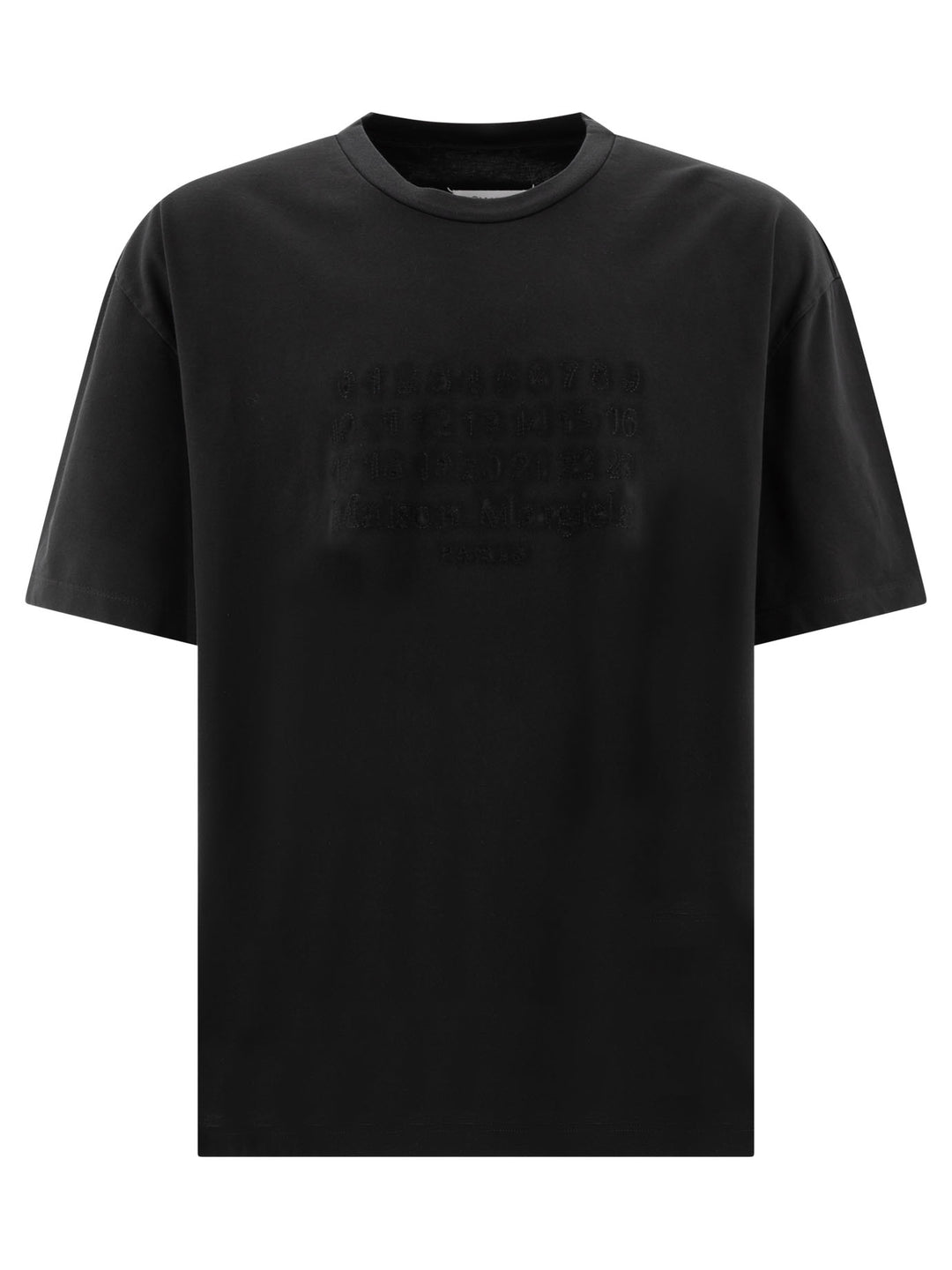 T-Shirt With Embroidered Logo T-Shirts Black