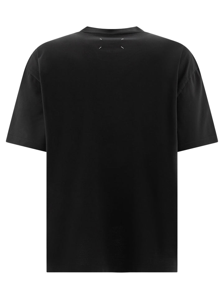 T-Shirt With Embroidered Logo T-Shirts Black