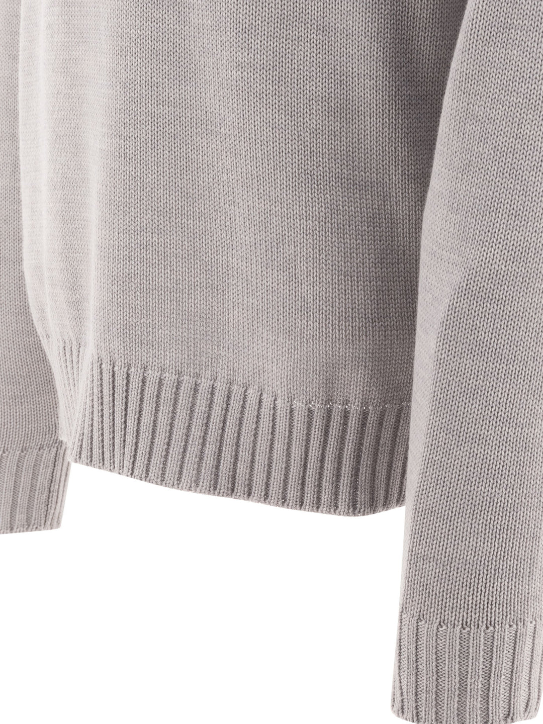 Virgin Wool Turtleneck Sweater Knitwear Grey