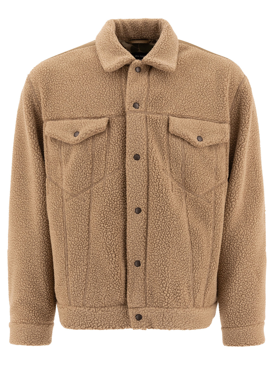 Fleece Overshirt Jackets Beige