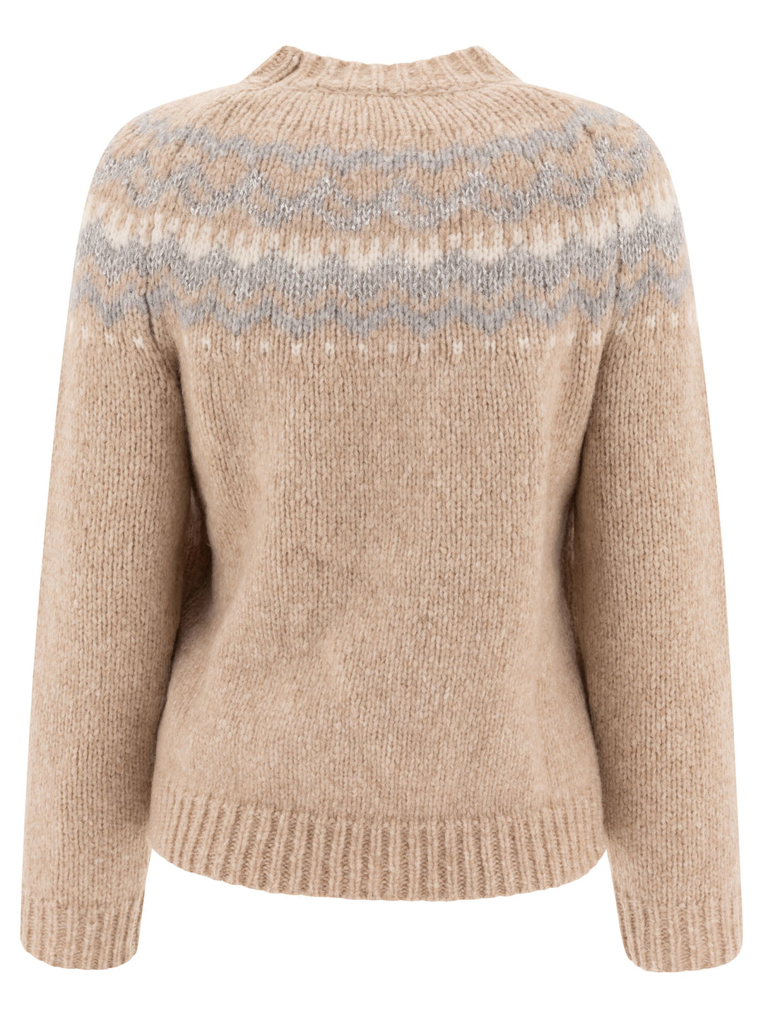 Fair Isle Knitwear Beige