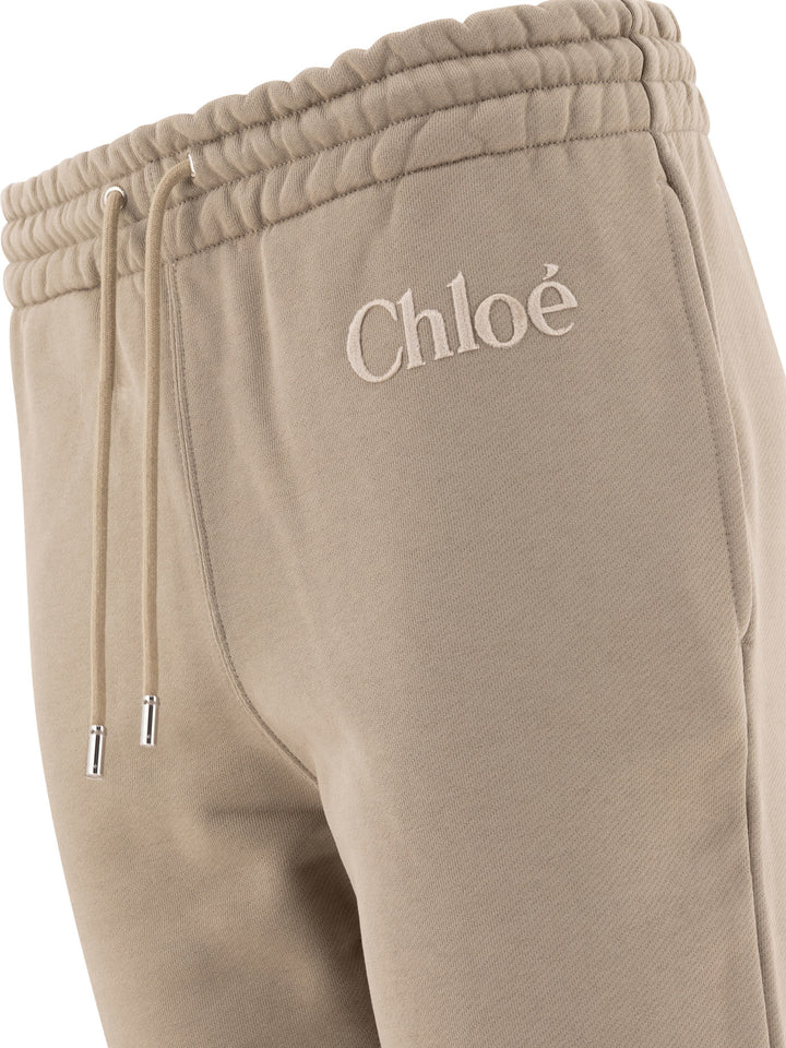 Cotton Fleece Joggers Trousers Grey