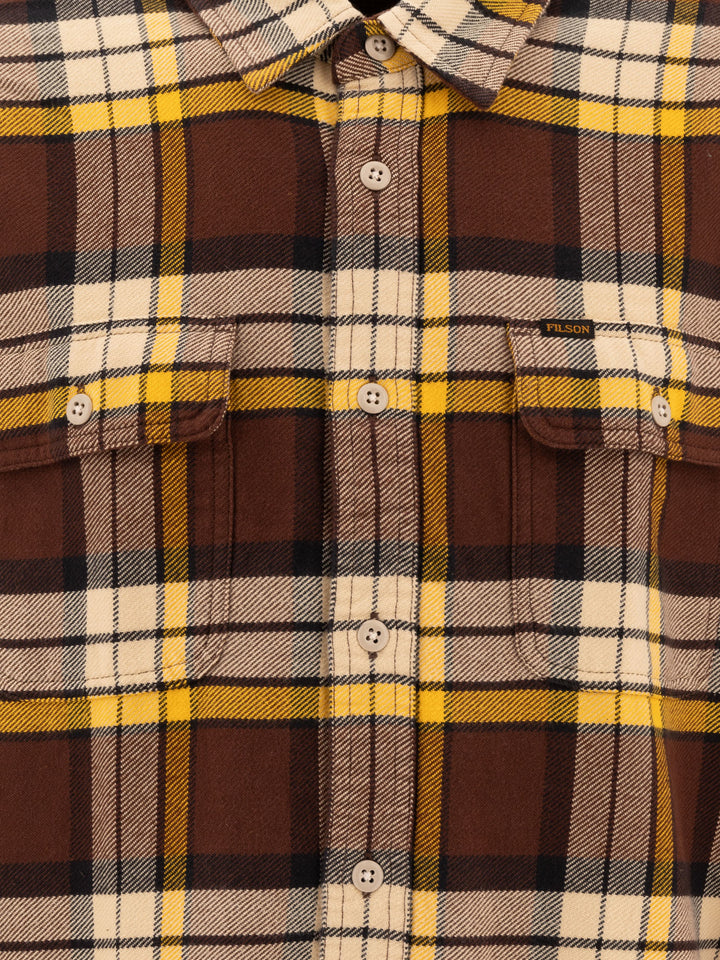 Vintage Flannel Shirt Shirts Brown